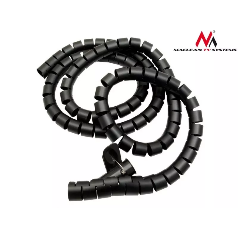 Maclean MCTV-676 B cubrecables organizador, negro