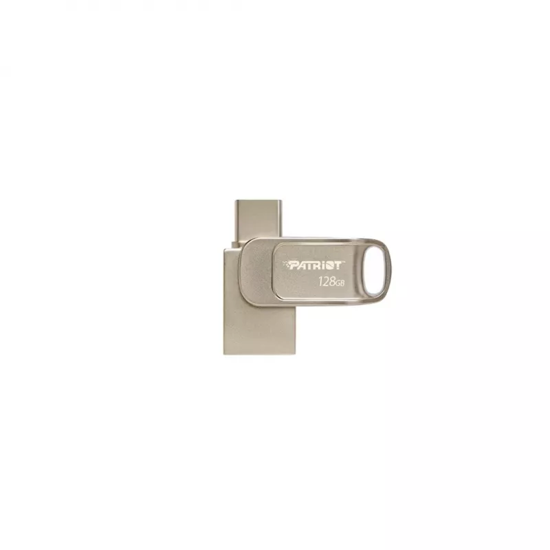 Memoria USB PATRIOT PS128GT560DS5D 128 GB USB 3.2 (USB-A / USB-C) Swivel aleación de zinc plata