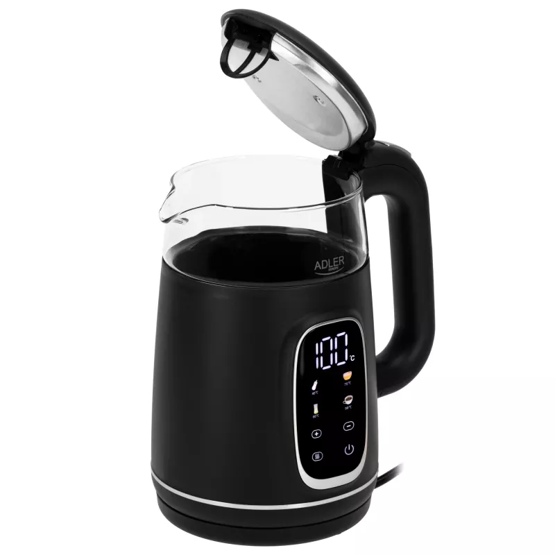 ADLER AD 1305 hervidor de agua eléctrico negro/plata