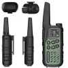 Emisora portátil Baofeng BF-T25E — 16 canales, 2×1400 mAh Li‑Ion, VOX, LCD, verde, set de 2