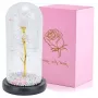 Rosa eterna en vaso Extralink Home, luz LED blanca