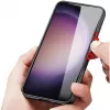 nevox StyleShell NYLO 2469 funda para Samsung Galaxy S25+, policarbonato/TPU/nailon, negra