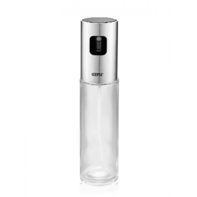 GEFU NEVA dispensador de aceite/vinagre 0,1 l botella vidrio, plástico, acero inoxidable acero inoxidable, transparente