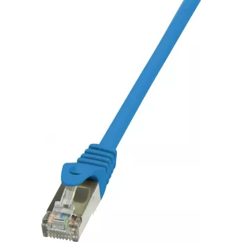 LogiLink - Cable de parcheo - RJ-45 (M) a RJ-45 (M) - 5 m - par trenzado con apantallamiento de lámina no apantallado (F/UTP) - CAT 5e - azul