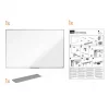 Pizarra blanca Nobo Essence acero 1200x900mm (1905211)