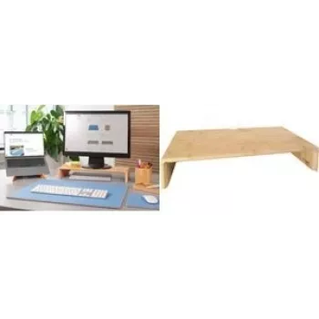 Soporte para monitor Sigel SA208 Bambú Altura 19,5 cm Ancho 50 cm