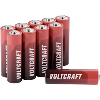 VOLTCRAFT Industrial pila LR6 Mignon (AA) alcalina de manganeso 3000 mAh 1,5 V 10 uds. (VC-14066385)