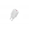 Cargador USB de pared DIGITUS 20W, 1x USB-C, 1x USB-A, entrada 100–240V, blanco