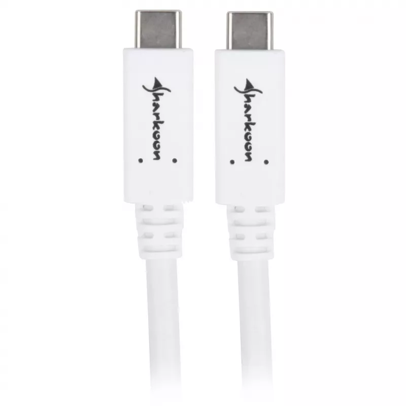 Cable USB Sharkoon USB 3.2 Gen 1 0,5 m blanco