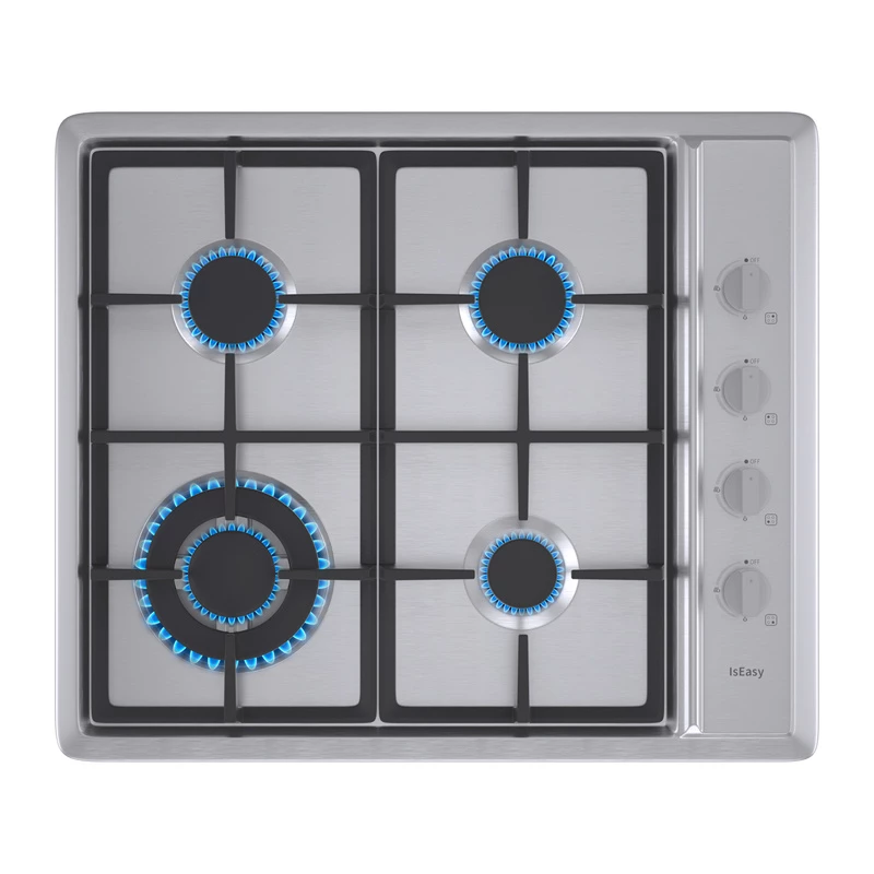 ISEASY MGBS-604D Cocina de gas de 4 fuegos