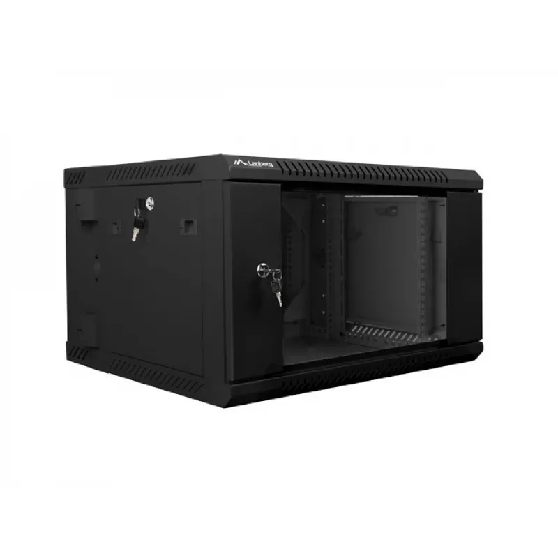 Rack de pared LANBERG WF02-6606-10B 6U 600x374,3x600 mm acero inoxidable negro