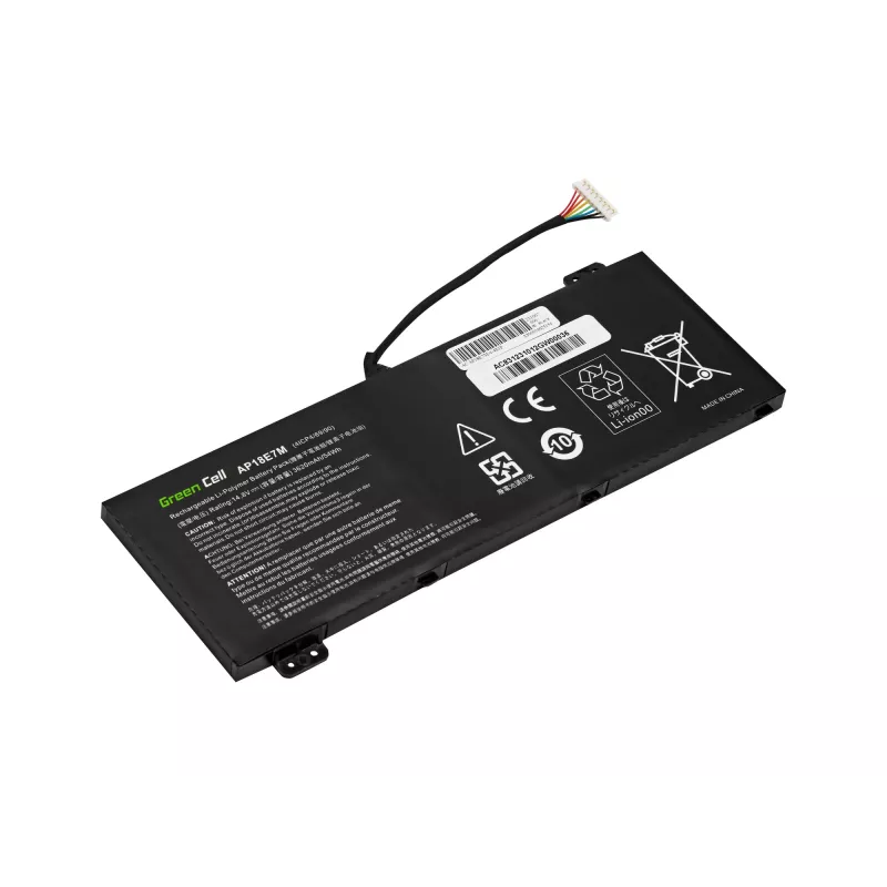 Batería Green Cell AC83 para Acer Nitro AN515/AN517 — LiPo 3620 mAh, negro