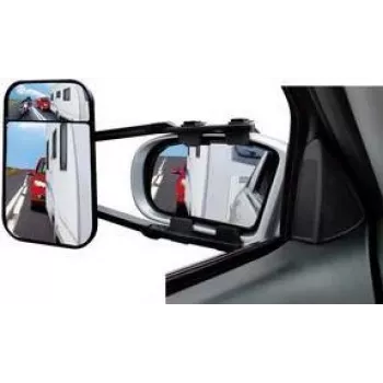 Espejo retrovisor IWH Caravanspiegel XL Duo 220 mm x 125 mm, espejo exterior para caravana