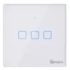 Interruptor de luz inteligente de pared Sonoff T2 EU TX 3 canales Wi‑Fi + RF 433 control