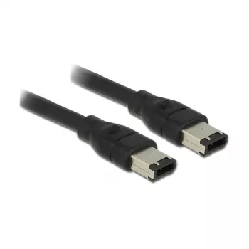 Cable FireWire DeLOCK 83273 0,5 m 6 polos Negro