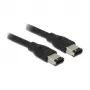 Cable FireWire DeLOCK 83273 0,5 m 6 polos Negro
