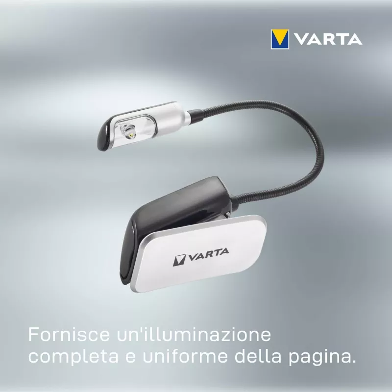 Varta Easy Line 16618 luz de lectura LED, 9 lm, con pinza