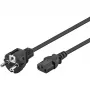 Cable IEC Goobay 5 m negro conector macho tipo F IEC C13 H05VV-F3G