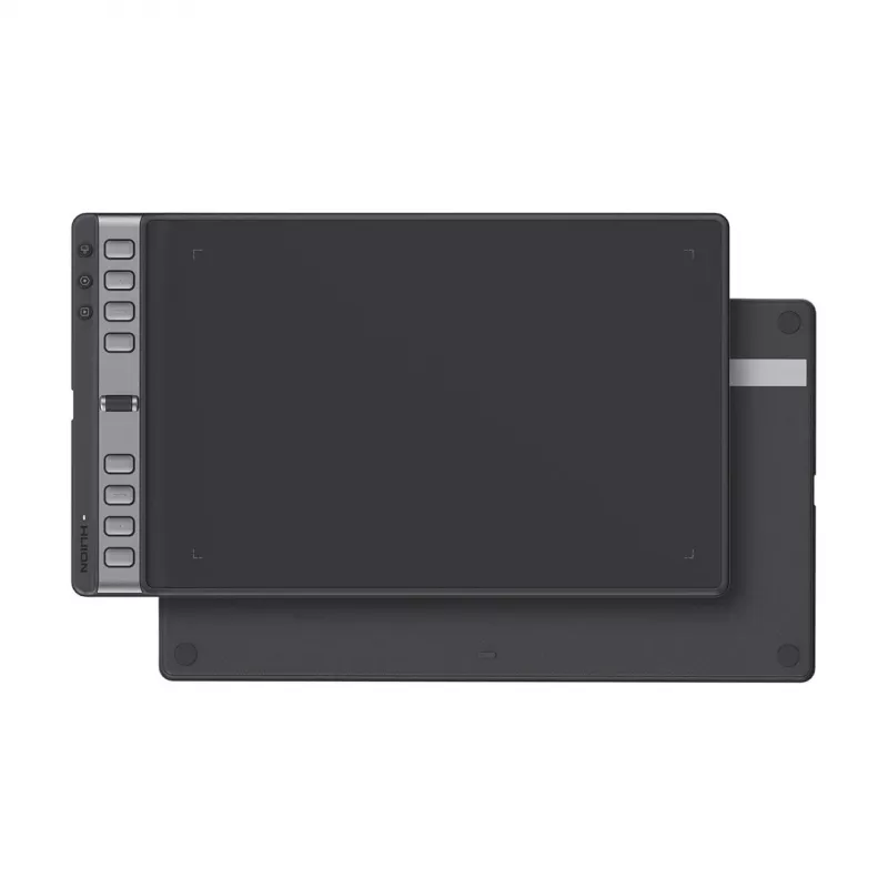 Tableta gráfica Huion Inspiroy 2L H1061P, área activa de 266,7 x 166,7 mm (10,5 x 6,56 pulgadas), 8192 niveles de presión, negra