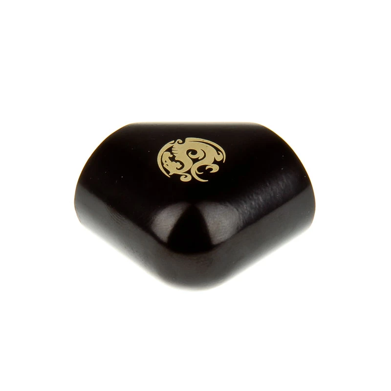 Bitspower adaptador 90 grados G1/4 hembra a G1/4 hembra, negro mate