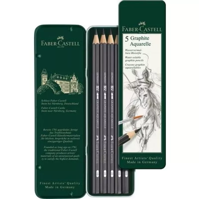 Lápiz de grafito Faber-Castell 117805 HB 5 unidades