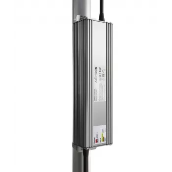 Fuente de alimentación de exterior MikroTik MTP250-53V47-OD 250 W, entrada 100–240 V, carcasa de zinc, compacta 240×46,5×69 mm