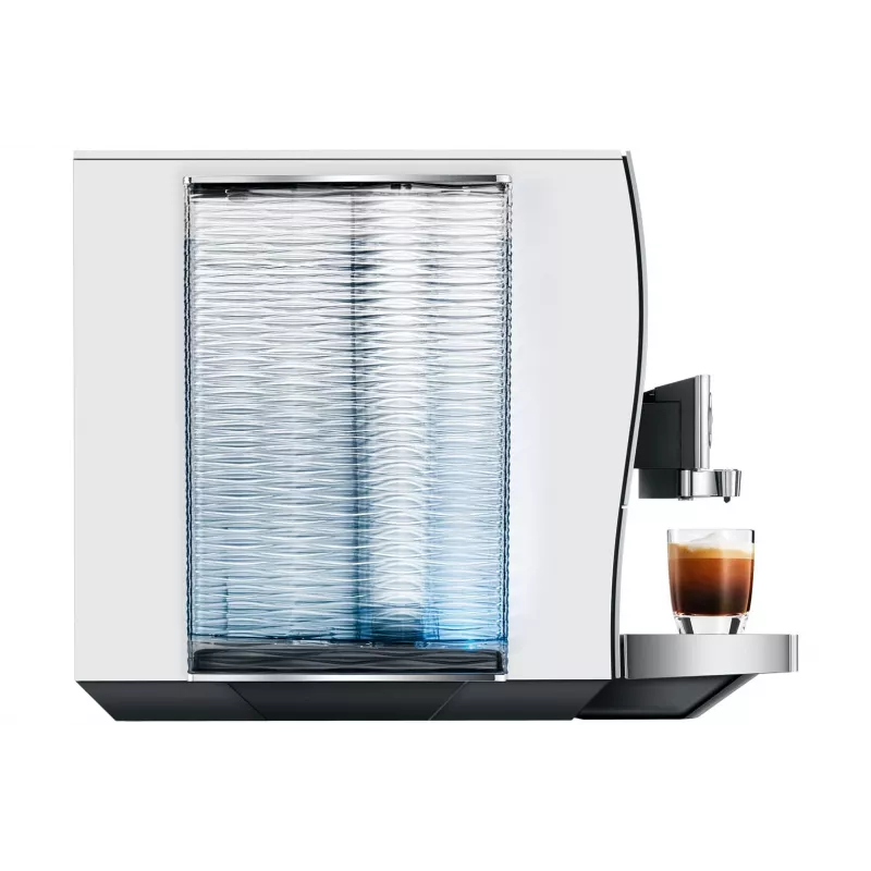 Cafetera superautomática JURA Z10 (EB) — depósito de agua de 2,4 L, molinillo integrado, 1450 W, aluminio/blanco