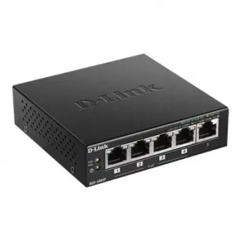 Switch de red D-Link DGS-1005P/E no gestionado Gigabit Ethernet (10/100/1000) Power over Ethernet (PoE) negro