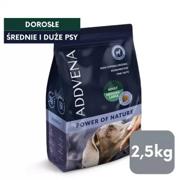 ADDVENA Power of Nature Adult Medium/Large Lamb - pienso seco para perros - 2,5 kg