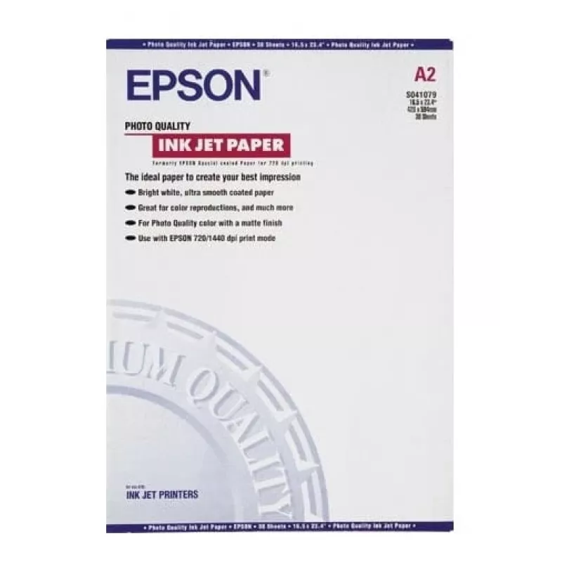 Papel inkjet Epson Photo Quality, DIN A2, 102 g/m², 30 hojas