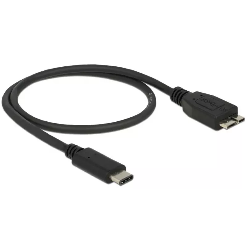 Cable USB DeLOCK 0,5 m USB3.1 C - MicroUSB3.1 B