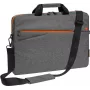 Bolsa para portátil PEDEA FASHION 43,9 cm (17.3 ) Funda messenger Negro - Gris - Naranja (66063046)