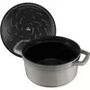 Staub La Cocotte redonda de hierro fundido 26 cm, gris grafito
