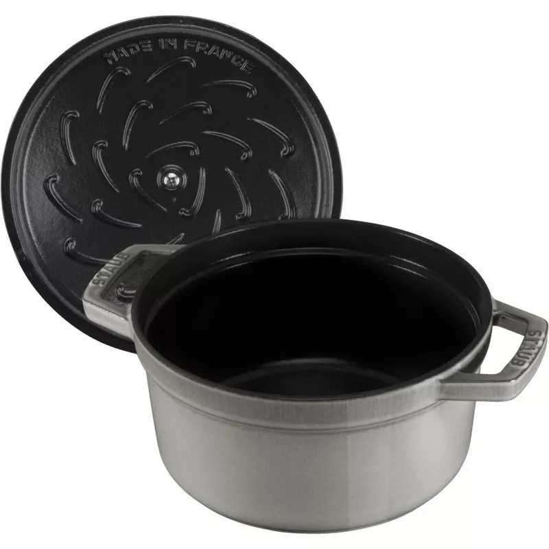 Staub La Cocotte redonda de hierro fundido 26 cm, gris grafito