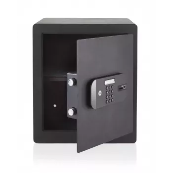 Caja fuerte portátil Yale YSFB/400/EB1 negra con código y huella dactilar