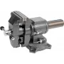 Tornillo de banco YATO YT-6505, fundición, 10 cm de apertura, base giratoria, 11 kg