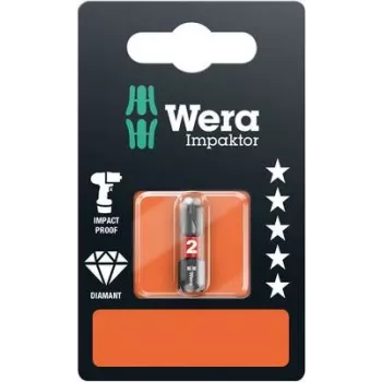 Wera 851/1 IMP DC Punta de destornillador Phillips PH 2