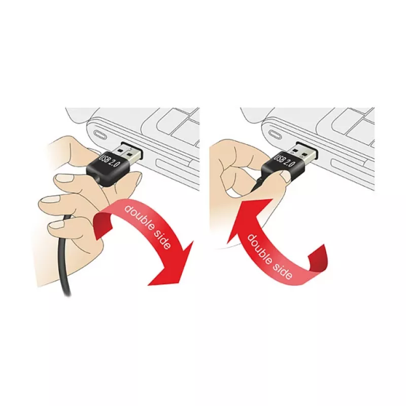 Cable USB DeLOCK 3 m USB 2.0 A - B m/m negro