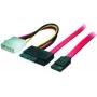 shiverpeaks 0,5 m SATA 0,5 m SATA 22 pines SATA 7 pines + 4 pines Molex negro - rojo - blanco - amarillo cable SATA (BS-78237)