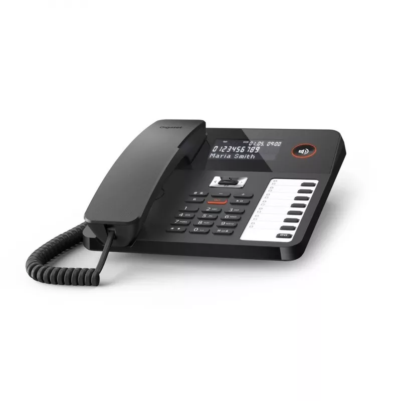 Teléfono DECT Gigaset DESK 800A Terminal con cable 200 entradas de agenda Negro