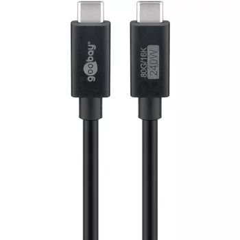 Cable USB-C WENTRONIC USB4 Gen4 1.2m — compatible con 16k@60Hz y 4K@120Hz