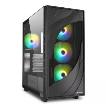 Sharkoon REBEL C80G RGB Torre Media Negra