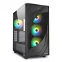 Sharkoon REBEL C80G RGB Torre Media Negra