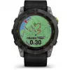 Reloj inteligente Garmin Enduro 2 Sapphire Solar 35 mm, pantalla táctil MIP de 1,4" 280 x 280, 32 GB, GPS, Wi-Fi, caja de titanio DLC Carbon Grey, correa negra