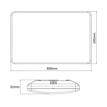 Lámpara de mesa LED MACLEAN MCE292W con sensor de movimiento, 950 lm, blanca