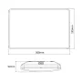 Lámpara de mesa LED MACLEAN MCE292W con sensor de movimiento, 950 lm, blanca