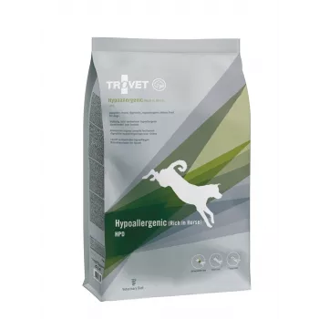 Pienso seco para perros TROVET Hypoallergenic HPD con caballo, 10 kg, proteína 23,5 %, grasa 18,5 %