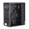 Caja de PC Micro-ATX Akyga AK36BK, Micro ATX / Flex ATX / Mini ITX, USB 3.0 + USB 2.0, sin fuente de alimentación, negro