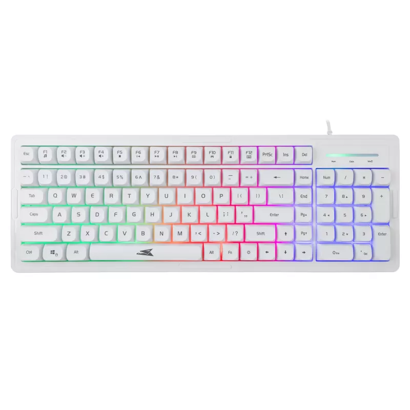 Combo de teclado y ratón Baracuda BGC-012 Orca White – set de teclado y ratón blanco