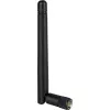 Delock 88339 antena Wi-Fi 802.11 b/g/n, RP-SMA, 2 dBi, omnidireccional, con articulación abatible, negra